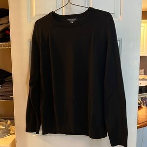 Banana Republic Mens Round Collar Black Sweater